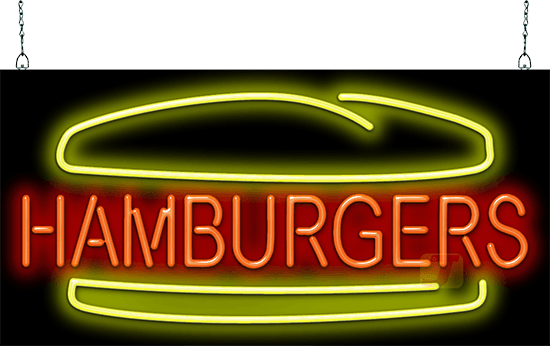 Hamburgers Neon Sign