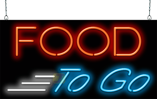 Food To Go Neon Sign
