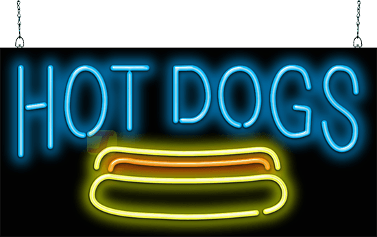 Hot Dog Neon Sign Free Vector N Clip Art