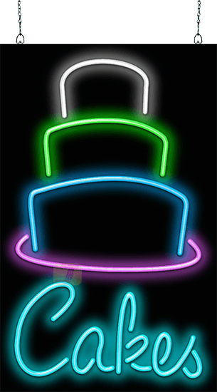 Cakes Neon Sign