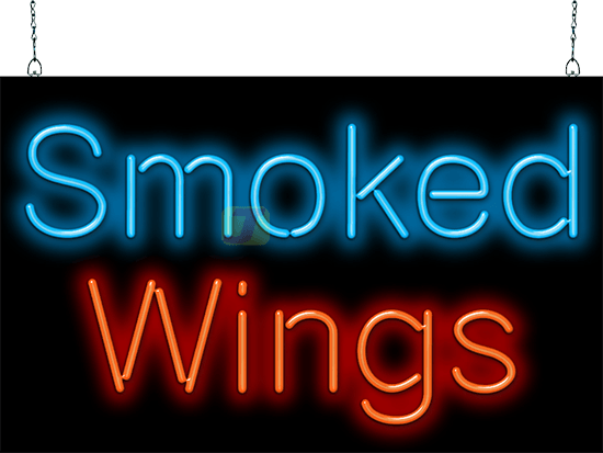 Smoked Wings Neon Sign