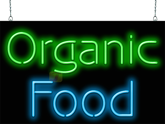 Organic Food Neon Sign