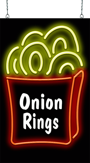 Onion Rings Neon Sign