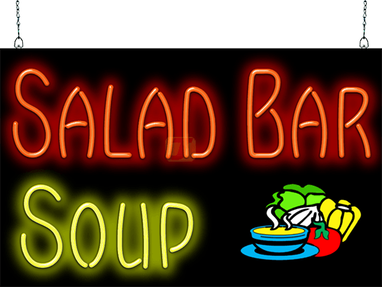 Salad Bar Soup Neon Sign