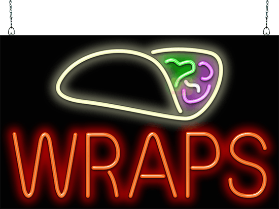 Wraps Neon Sign