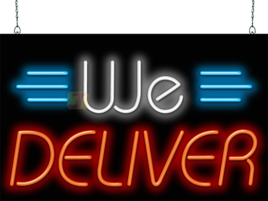 We Deliver Neon Sign