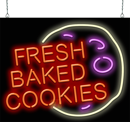 Fresh Baked Cookies Neon Sign