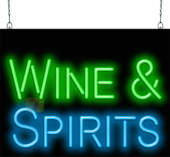 Wine & Spirits Neon Sign