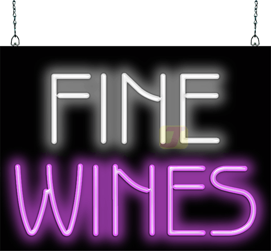 Fine Wines Neon Sign