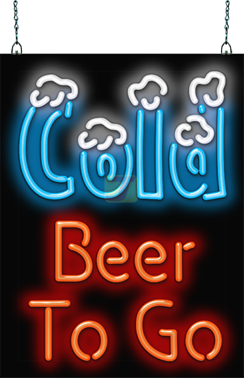 Cold Beer To Go Neon Sign