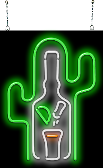Tequila & Cactus Neon Sign