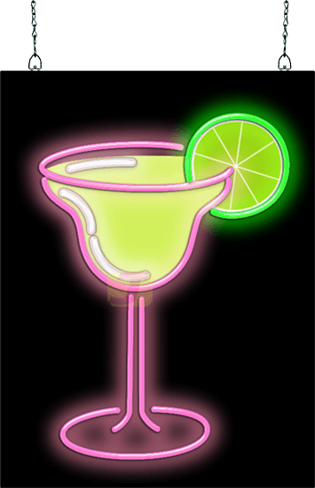 Margarita Glass Neon Sign | FL-25-21 | Jantec Neon