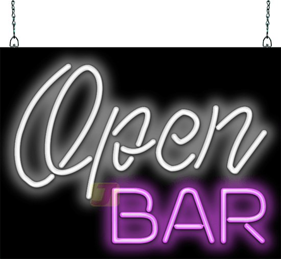 Open Bar Neon Sign