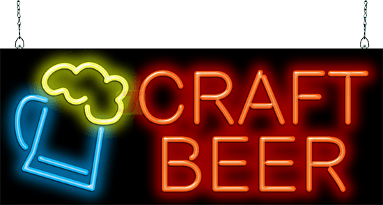 Craft Beer Neon Sign