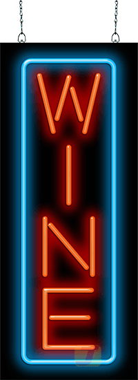Wine Neon Sign Vertical