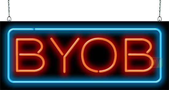 BYOB Neon Sign