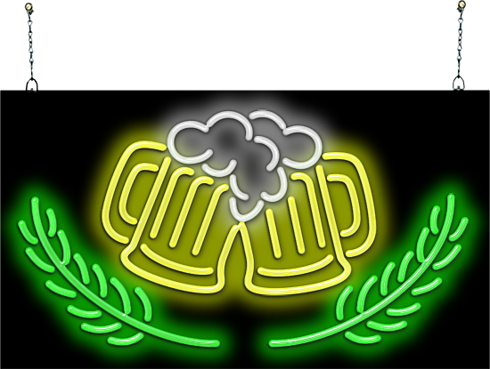 Beer Mugs Neon Sign