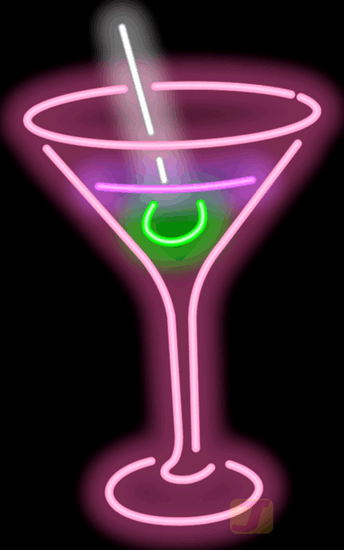 Cocktail Glass Neon Sign | FL-40-18 | Jantec Neon