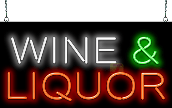 Wine & Liquor Neon Sign