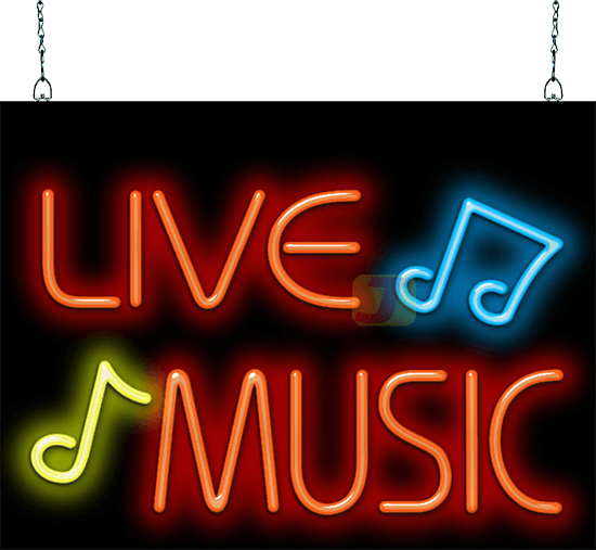 Live Music Neon Sign