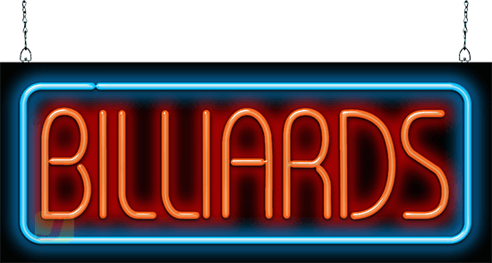 Billiards Neon Sign