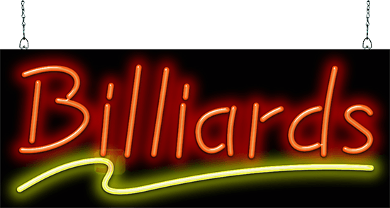 Billiards Neon Sign