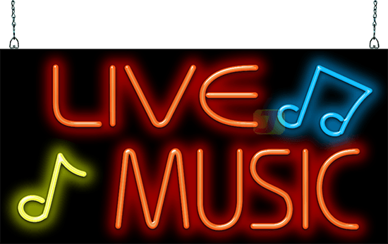 Live Music Neon Sign