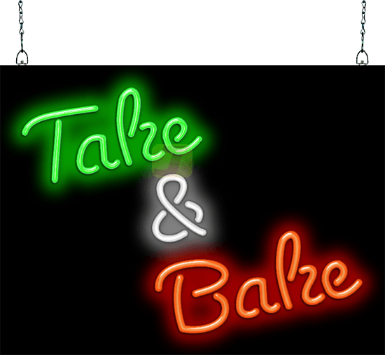 Take & Bake Neon Sign