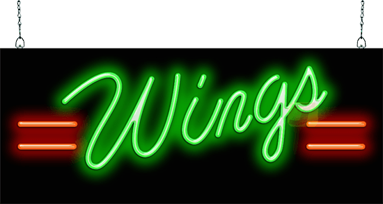 Wings Neon Sign