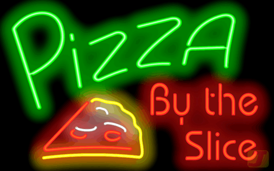 pizza by the slice neon sign fpz 40 02 jantec neon light fast cafe