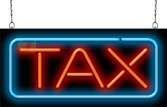 Tax Neon Sign