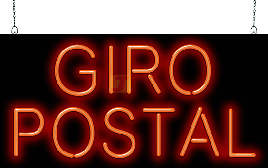 Spanish Money Order (Giro Postal) Neon Sign