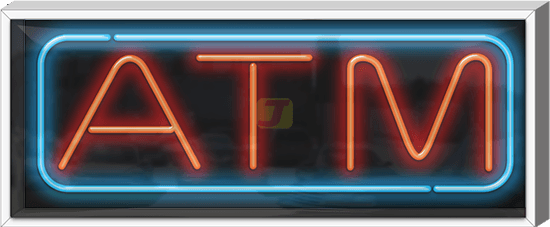 Outdoor ATM Neon Sign
