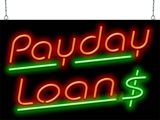 Payday Loans Neon Sign