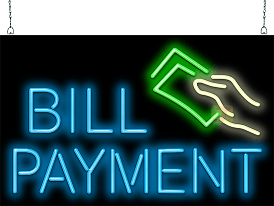 Bill Payment Neon Sign