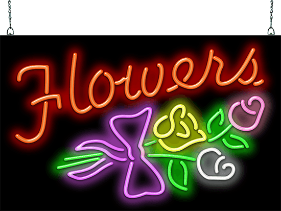 Flowers Neon Sign