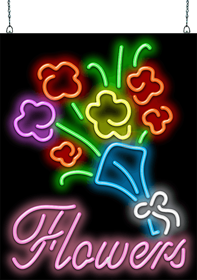 Flowers Neon Sign