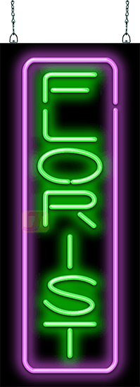Florist Vertical  Neon Sign