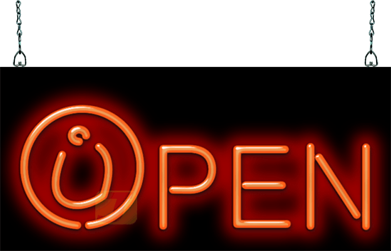 Nazarene Open Neon Sign