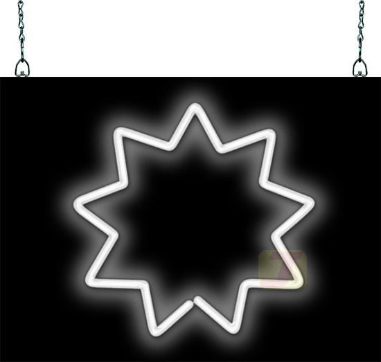 Baha'i Symbol Neon Sign