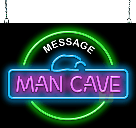 Custom Message Man Cave Neon Sign | GRZ-25-01 | Jantec Neon