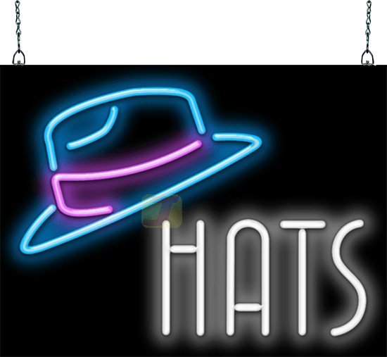 Hats Neon Sign