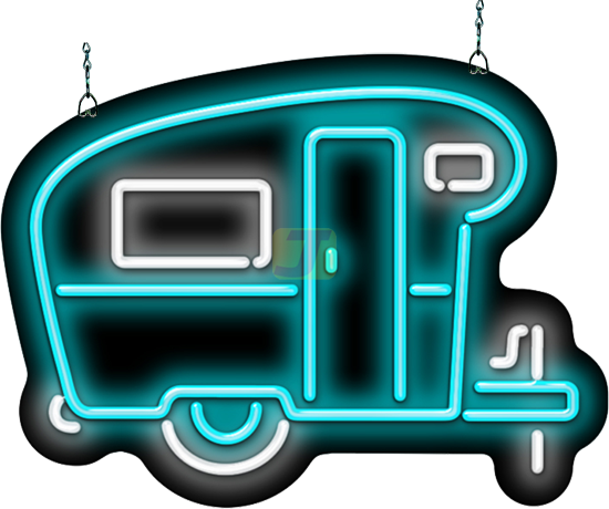 Camper Graphic Neon Sign