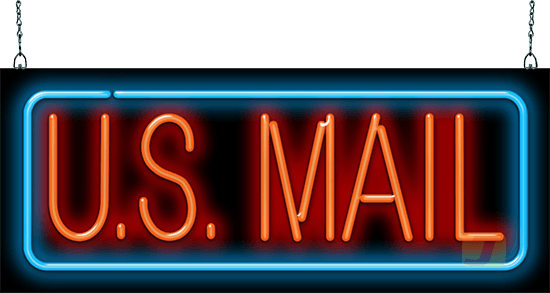 U.S. Mail Neon Sign