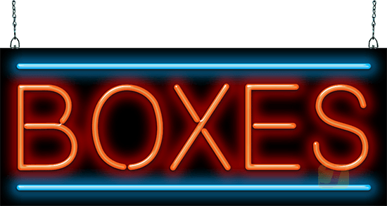 Boxes Neon Sign