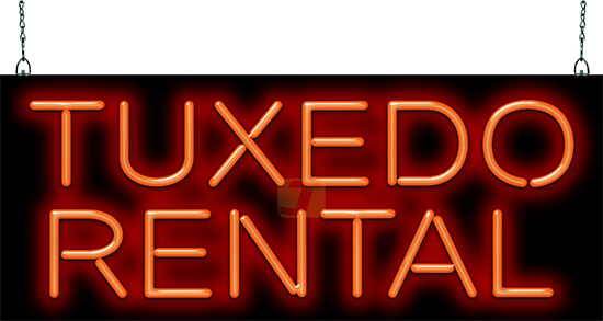 Tuxedo Rental Neon Sign
