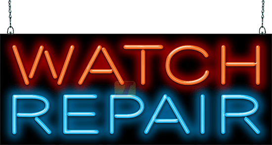 Watch Repair Neon Sign