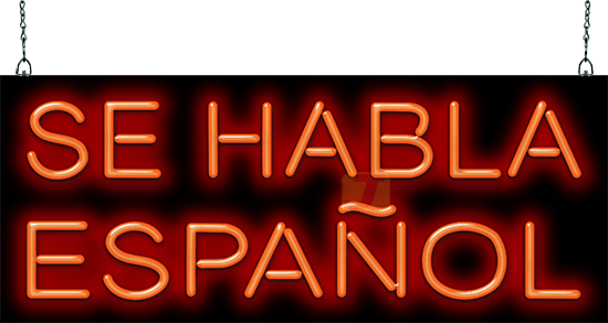 Se Habla Espanol Neon Sign
