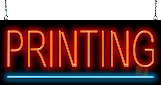 Printing Neon Sign
