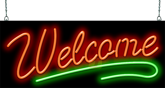 Welcome Neon Sign | GS-30-36 | Jantec Neon